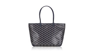 Goyard Goyardine Artois PM Navy Blue [upl. by Eveleen]