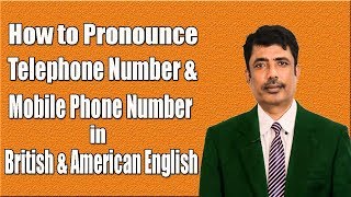 How to pronounce Telephone and Mobile number correctly [upl. by Buford466]