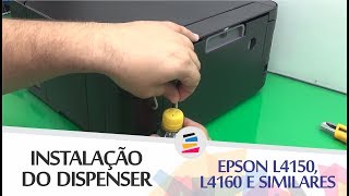 Tutorial de como instalar o Dispenser na Epson L4150 L4160 e Similares [upl. by Bivins]