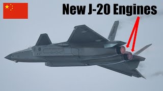 Chinas J20 Stealth Fighter Gets New WS15 Engine  A Big Power Boost [upl. by Ahsinauq]