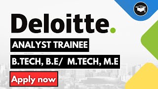 Analyst Trainee  Deloitte Hiring  Freshers recruitment [upl. by Adnorhs]