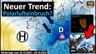 Neuer Trend Polarlufteinbruch Großwetterlagenüberblick und interessante Mittelfrist Polarwirbel [upl. by Gilboa582]