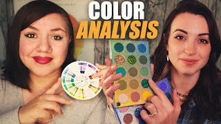 ASMR Ultimate COLOR Analysis for Makeup with Gibi Roleplay [upl. by Ihcas144]