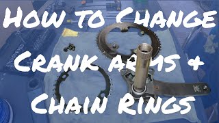 How to Change Shimano Cranks and Chain Rings  Service Shimano Ultegra  Remove Crank Arm [upl. by Freed]