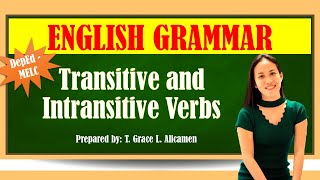 TRANSITIVE AND INTRANSITIVE VERBS  ENGLISH GRAMMAR [upl. by Raleigh]