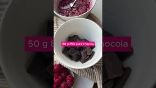 Framboos Chocolade Havermout Cups 🍪  199 kcal en 8 g eiwit shorts [upl. by Dannye]