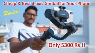 Cheap amp Best 3 axis Smart Gimbal for Your Phone  Only 5300Rs [upl. by Lucias6]