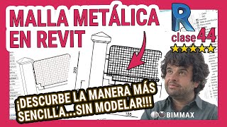 MALLA METÁLICA en REVIT ✅ La manera más sencilla de simularla SIN MODELAR [upl. by Pallua]