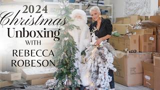 Christmas Unboxing with Rebecca Robeson  2024 Christmas Decor [upl. by Aciram]