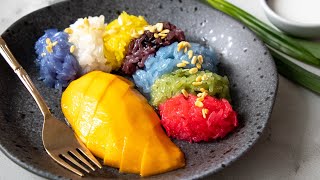 Thai Mango Sticky Rice Recipe [upl. by Mccowyn]