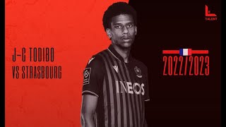 JeanClair Todibo  Nice vs Strasbourg  2022 [upl. by Reinald]