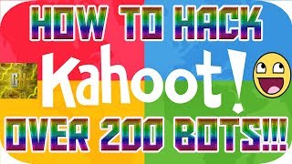 HOW TO SPAM KAHOOT WITH BOTS IN 2018 STILL WORKING [upl. by Olive]