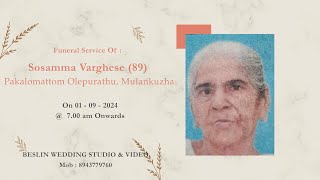 Funeral  Sosamma Varghese 89 [upl. by Ced]