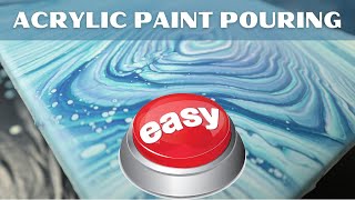 Easy Acrylic Pour Painting for Beginners  TODAY is the day you do your first paint pour [upl. by Llennyl]