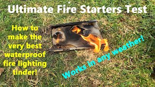 How to Make the Ultimate Fire Starters  Firelighters 🔥Three DIY Recipes Tested  Waterproof Tinder [upl. by Stent]