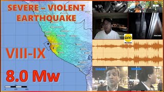 Terremoto de Pisco e Ica Perú de 2007 en tiempo real Earthquake in Peru [upl. by Ellery]