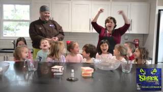 Preschool chefs make Shrek parfaits [upl. by Mariette]