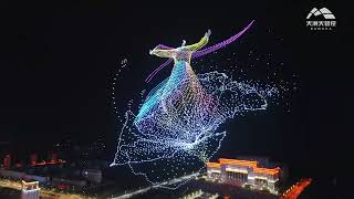 China set another world record with largest 7598 drone show in history from one laptop [upl. by Dnalyram970]