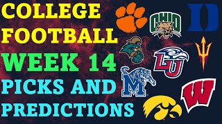 College Football Week 14 Picks and Predictions Best Bets Today [upl. by Tevis]