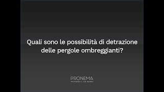 Pergole con ecobonus e bonus casa come beneficiare della detrazione aggiornamento 2024 [upl. by Myrlene230]