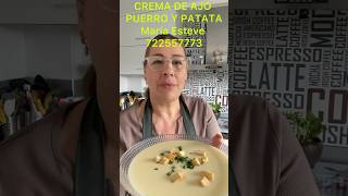 Crema de ajo 🧄 puerro y patatas 🥔 con Thermomix 6 [upl. by Nicolis]