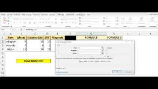 Fonction Excel STXT 💻 [upl. by Ahsenik]
