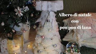 🎄Albero di natale con pon pon di lana🎄 [upl. by Vincenz]