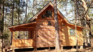 Log Cabin Build at Paradise Point Start to FinishTimeLapse minus Chinking [upl. by Akirderf]