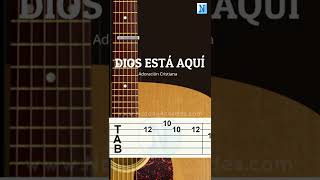 Dios esta aqui Guitarra Tutorial  Alabanza de Adoración Fácil shorts [upl. by Haleigh35]