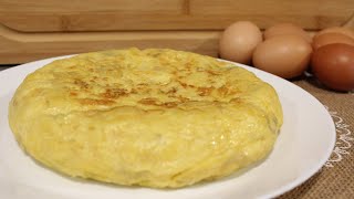 TORTILLA de PATATAS ESPONJOSA RÁPIDA Y FÁCIL [upl. by Blanchette15]