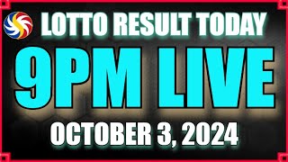 Lotto Result Today October 3 2024 9pm  Ez2 Swertres [upl. by Tierell]