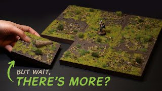 DnD Wilderness Terrain  Modular amp Expandable Plus EASY static grass [upl. by Jehovah]