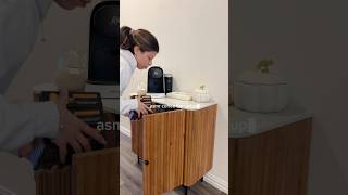 Asmr coffee bar setup 🤍☕️ [upl. by Abey]