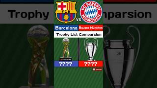 Barcelona Vs Bayern Munich Trophy Comparsion shorts barcelona bayernmunich football sports [upl. by Tenay]