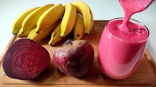 PRA QUE SERVE A VITAMINA DE BETERRABA COM BANANA DESCUBRA OS BENEFÃCIOS E APRENDA COMO FAZER [upl. by Erinna]