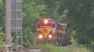 Surprise Northbound train on 72824 entering Latanier Yard [upl. by Anelim101]