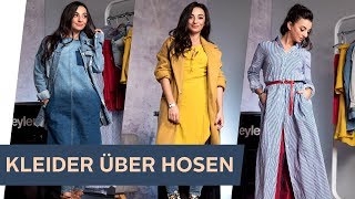 HOW TO STYLE KLEIDER ÜBER HOSEN  refashion  OTTO [upl. by Tenneb604]