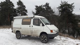 Превращение автодома Ford Transit Westfalia 1988гв в 4х4 [upl. by Aivlis480]