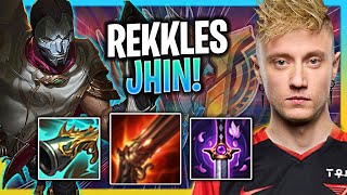 REKKLES PERFECT GAME WITH JHIN IN KOREA SOLOQ  T1 Rekkles Plays Jhin ADC vs Senna Season 2023 [upl. by Enirroc]