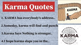 Powerful Karma Quotes  Beautiful Life Quotes  Karma Quotes Quoteswithtimci [upl. by Ludewig720]