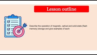 Unit 3 Lesson 13  Secondary Storage  Magnetic SolidState and Optical [upl. by Eniluj510]