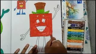 square drawing for kids  colouring square square squaredrawing youtubevideos [upl. by Browne239]