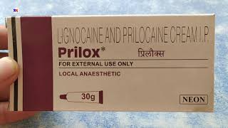 Prilox Cream for local Anesthetic  Prilocaine  Lidocaine Cream  Prilox Cream Use Benefits Review [upl. by Eseuqram]