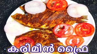 മീൻ പൊരിച്ചത് വറുത്തത്  Fish Fry Recipe  Kerala Style Malayalam Recipe KARIMEEN FRY [upl. by Attenat]