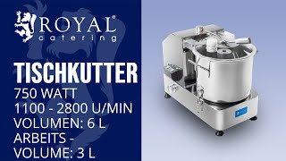 Tischkutter Royal Catering RCKC6000  Produktpräsentation [upl. by Seavey]