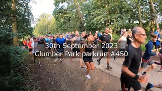 Clumber Park parkrun 450  September 30th 2023 fast [upl. by Yttig]