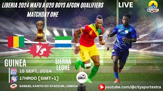 Guinea vs Sierra Leone Live  2024 WAFU A U20 Boys Nations  2025 AFCON Qualifiers [upl. by Joh]