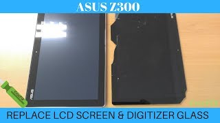 ASUS Z300 10 Tablet  Replace and repair LCD Screen with Touch Digizer by CrocFIX [upl. by Nosoj781]