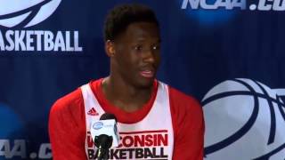 Wisconsins Nigel Hayes makes embarrassing blunder [upl. by Cicero454]