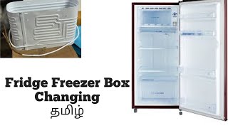 Fridge Freezer changing  Compressor Oil changing  R134A gas charging  Tamil [upl. by Nyar]